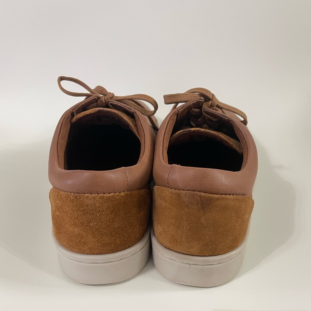 Clarks Mens Kitna Vibe Tan Leather Casual Sneakers Shoes New sz 10 - Picture 6 of 9